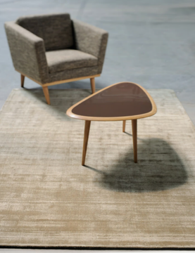 ECHO - Solid-color rectangular silk rug by Toulemonde Bochart - view 3